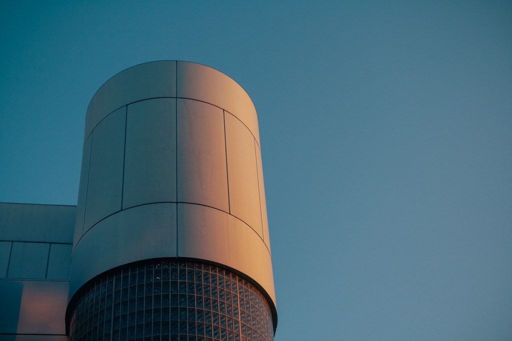 College of Nurses of Ontario building tower at sunset